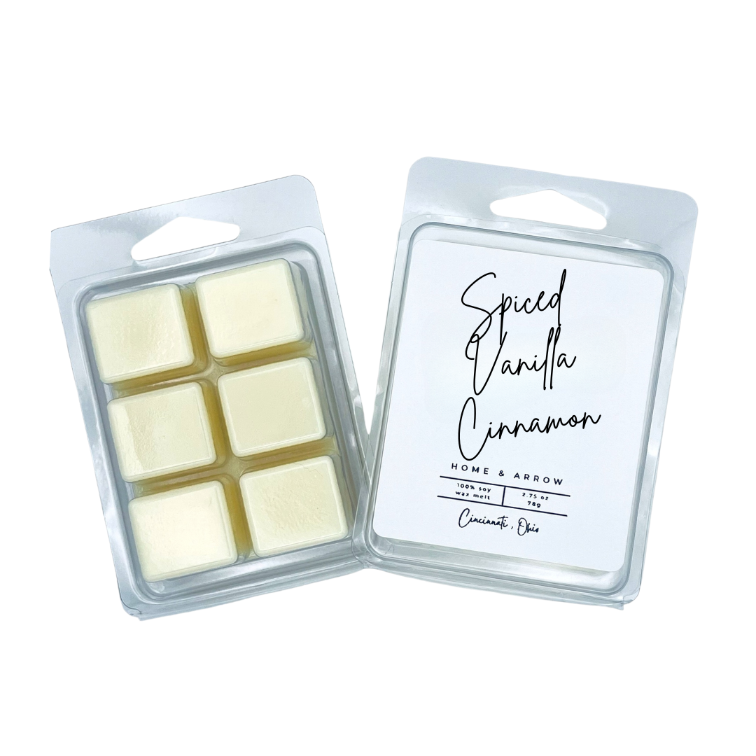 Spiced Vanilla + Cinnamon 100% Soy Wax Melt