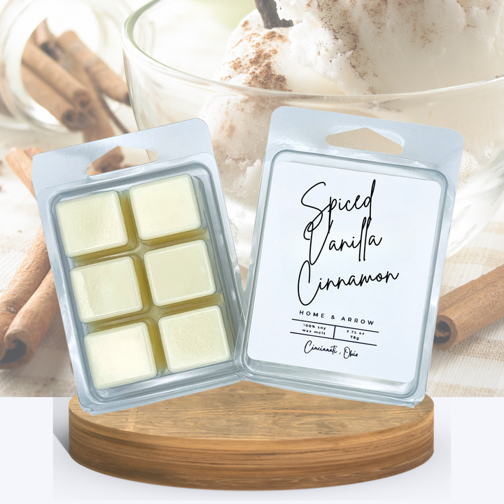 Spiced Vanilla + Cinnamon 100% Soy Wax Melt
