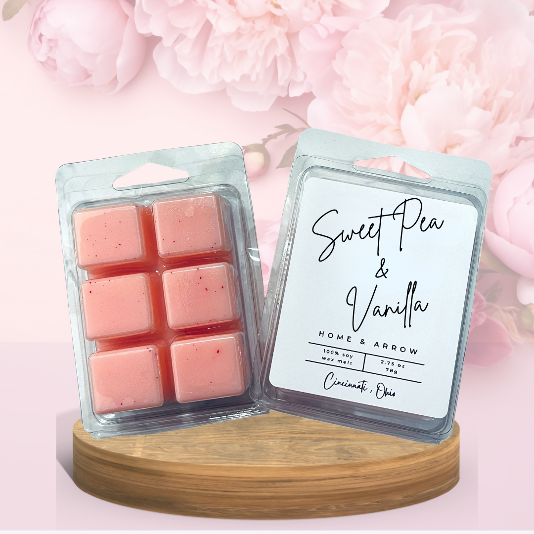 Sweet Pea & Vanilla 100% Soy Wax Melt