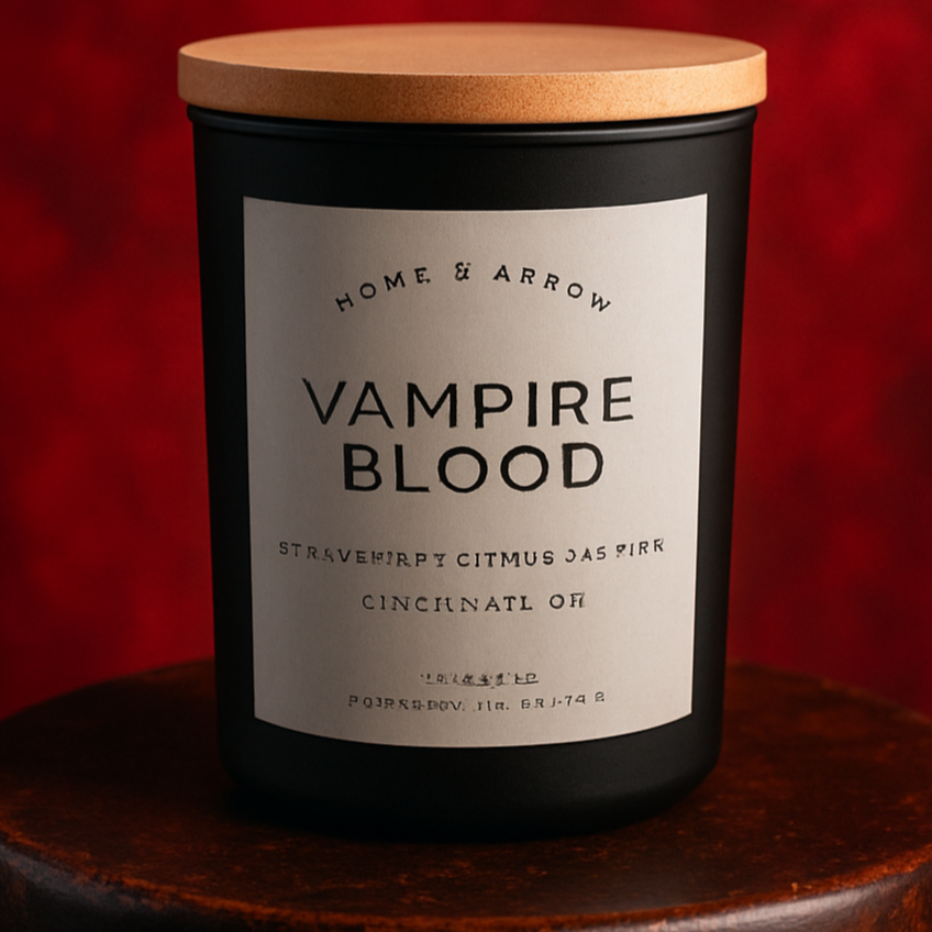 Vampire Blood Soy Coconut Wood Wick 12oz. Candle
