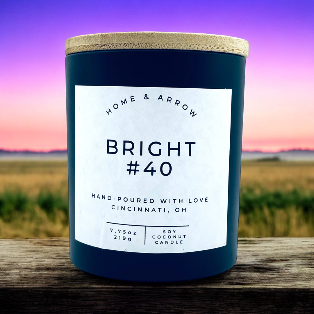 Bright #40 Soy Coconut Wood Wick Candle 12 oz.