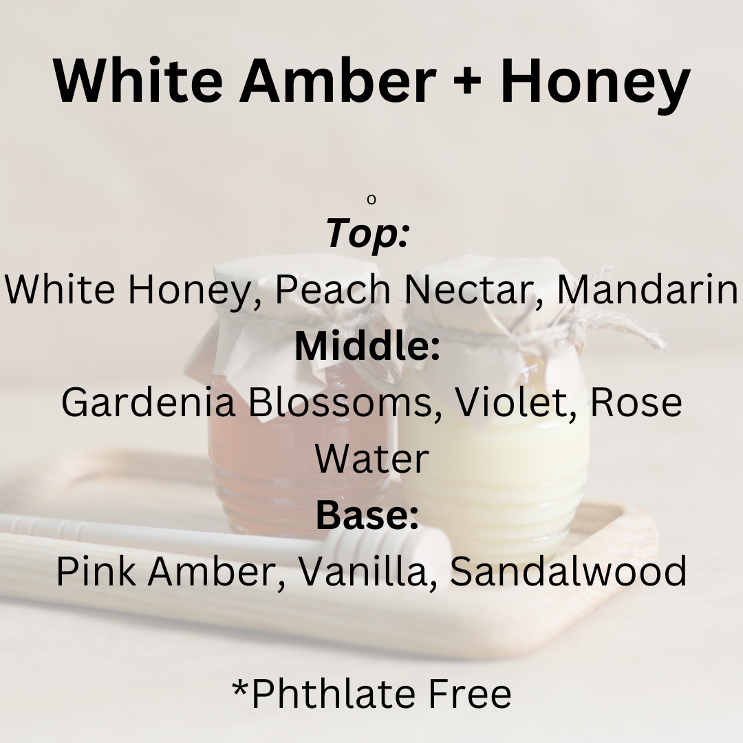 White Amber + Honey 100% Soy Wax Melt