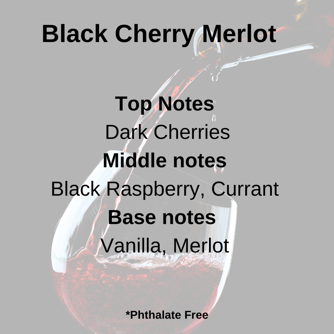 Black Cherry Merlot 100% Soy Wax Melt