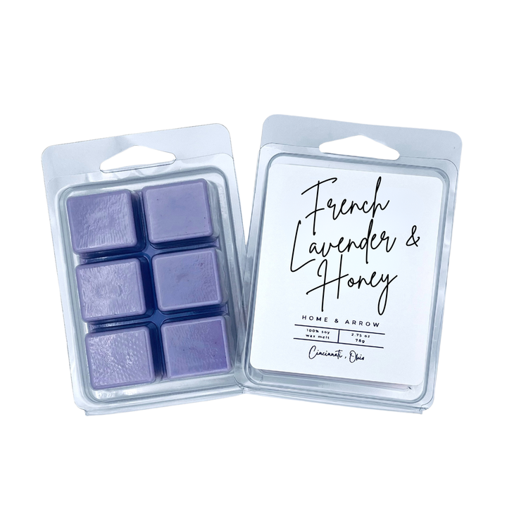 French Lavender + Honey 100% Soy Wax Melt
