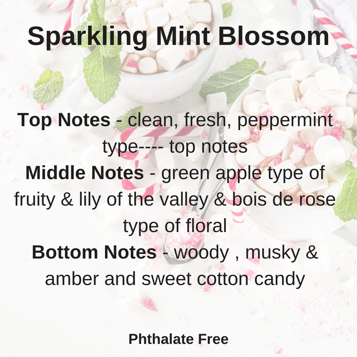 Sparkling Mint Blossom 100% Soy Wax Melt