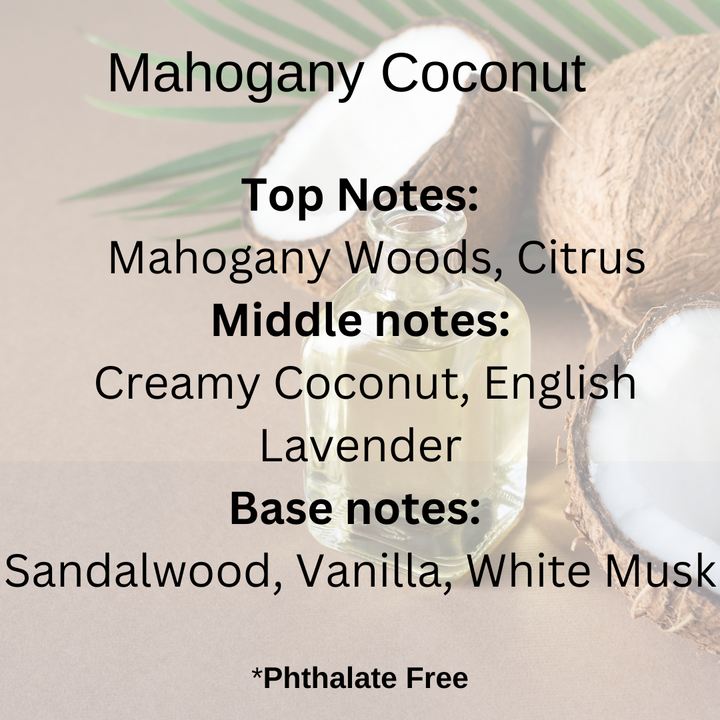 Mahogany Coconut 100% Soy Wax Melt