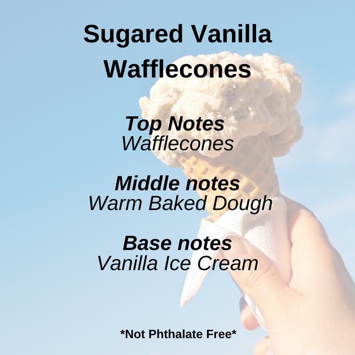 Sugared Vanilla Wafflecone  100% Soy Wax Melt