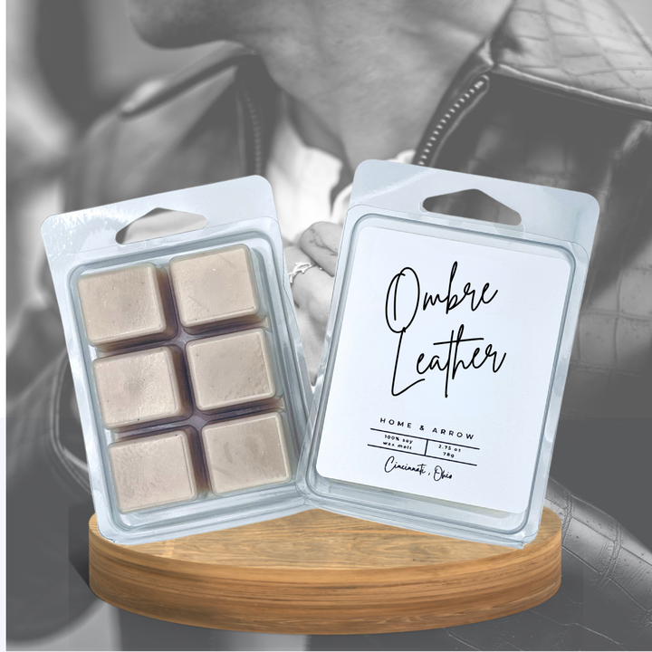 Ombre Leather 100% Soy Wax Melt